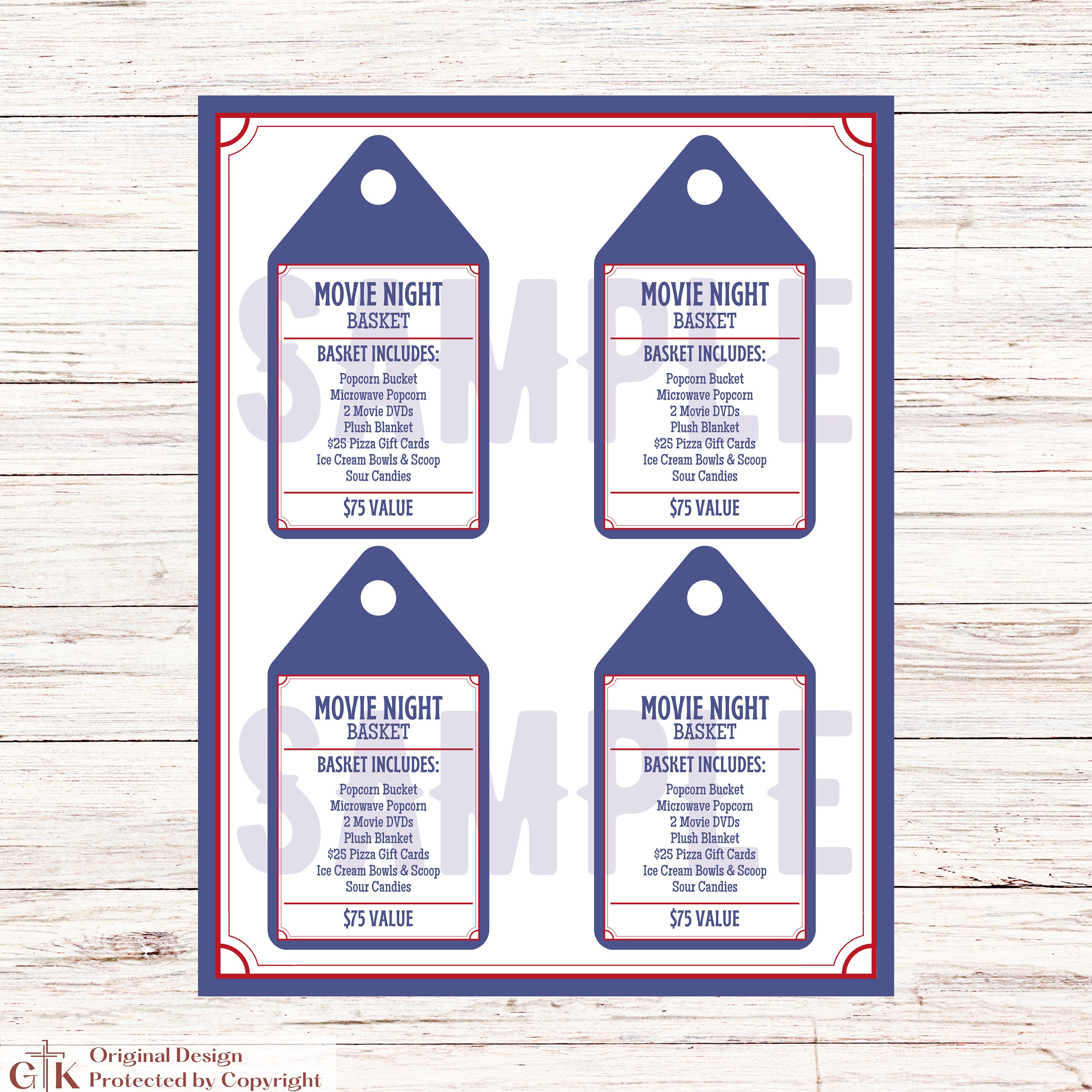 Silent Auction Basket Tags Editable | Silent Auction Sheet | Auction ...