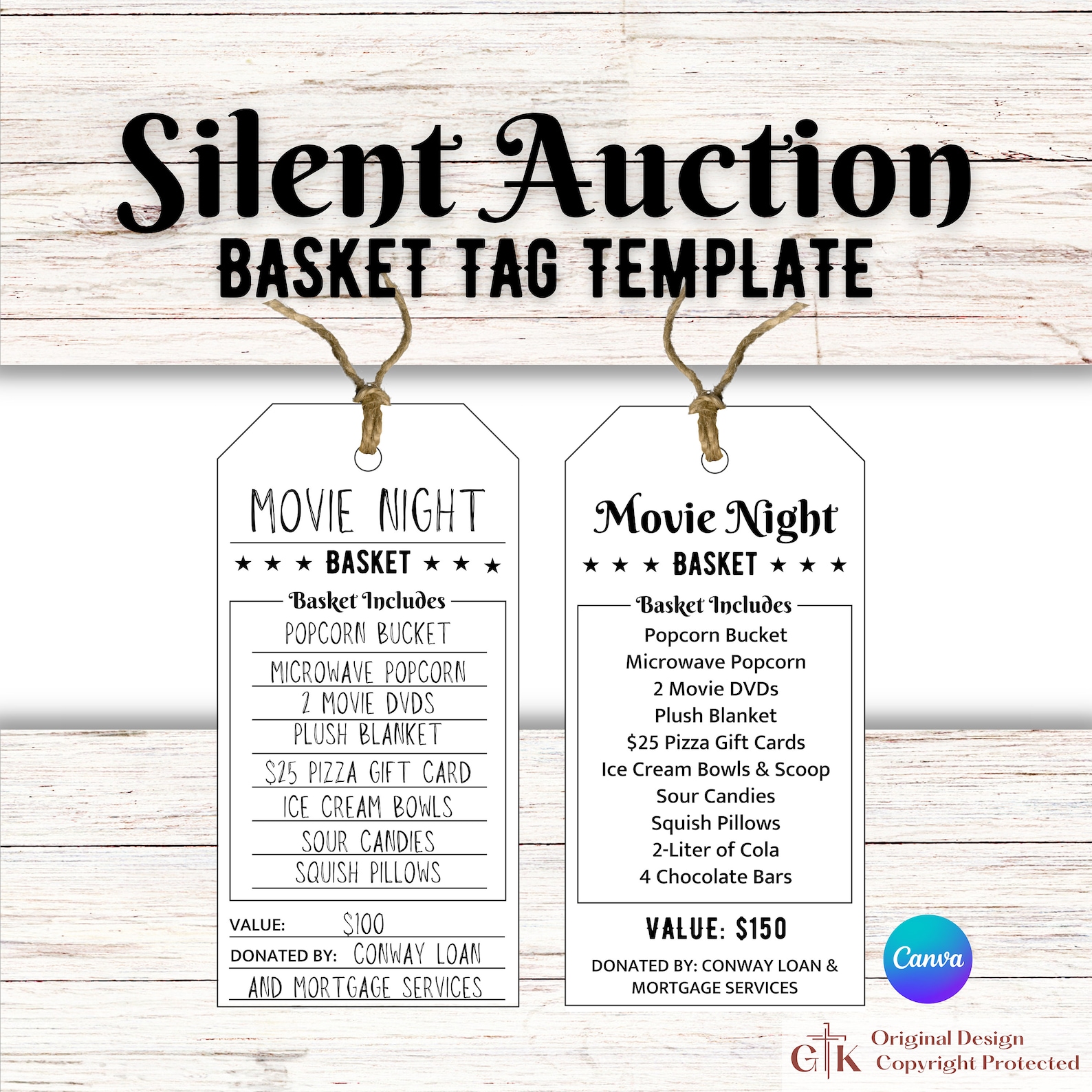 Silent Auction Editable Forms Bundle Silent Auction Bid Sheet