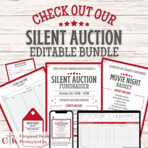 Auction Basket Tags Auction Item Template Silent Auction Supplies ...