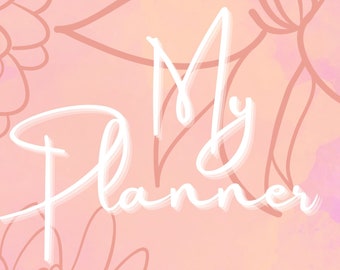 Pink Floral Printable Planner- Monthly, Weekly and Daily Included
