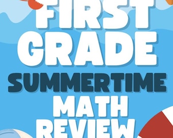 First Grade Summertime Math Review – Common Core Aligned & Hands-On Fun!