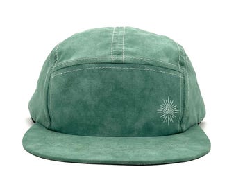 Jogga 'Jade' - 5 Panel Flat Brim Lightweight Eco-friendly snapback Camp Hat - Soft texture graphic