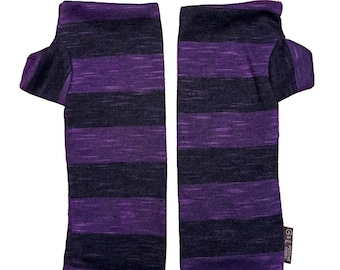 Pacifica Wrist Warmers for Women | Eco-Friendly Jersey Cotton Fingerless Gloves | Made in the USA