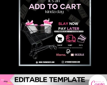 Buy now pay later flyer | Shop now pay later flyer | After-pay flyer | Sezzle flyer