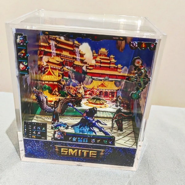 SMITE Diorama - 3D miniature battle of gods video game - Joust 3 vs 3 - Original Gift