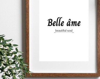 French Quote Printable Wall Art French Country Parisian Home Decor Cottagecore Housewarming Gift Minimal Style Print Living Room Wall Art