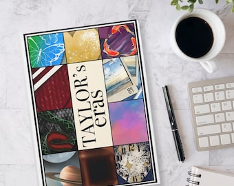 Taylor Eras Journal Taylor Era Tour Notebook Swifty Themed Back to School Planner Swifty Era Lined Journal Swifty School Notebook