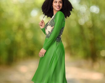 purple and green dress prom Green & Purple Beaded Gown with Crystal Accents – VALDRIN SAHITI
