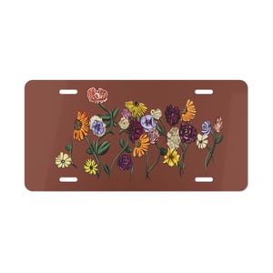 Taylor Surprise Songs Vanity Plate Acoustic Set Piano Flowers Vanity Plate for Car Era Tour Car Plate