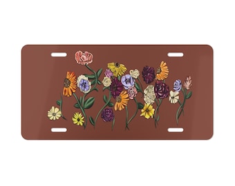 Taylor Surprise Songs Vanity Plate Acoustic Set Piano Flowers Vanity Plate for Car Era Tour Car Plate