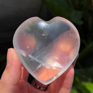 Girasol Rose Quartz Heart - High Grade (0.43lbs)