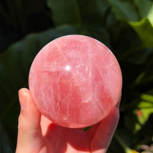 Star Rose Quartz Sphere - High Grade (1.63lbs)