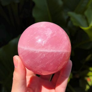 Star Rose Quartz Sphere - High Grade (1.55lbs)