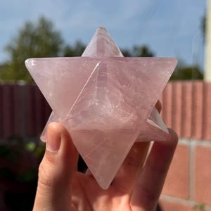 Rosenquarz Merkaba - Gemmy (0.9lbs)