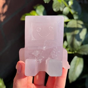 Adventure Time BMO - Yttrium Fluorite Crystal Figure (1.2lbs)