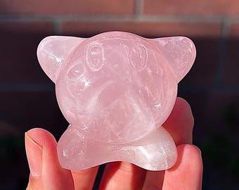 ジラソル ローズクォーツ ハート - 高級 (0.76ポンド) - Etsy 日本