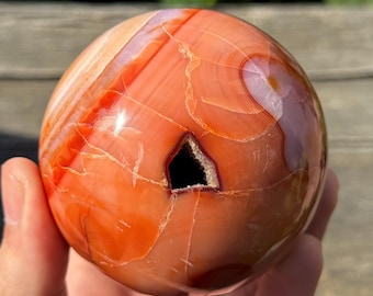 Carnelian Sphere - High Grade (1.31lbs) - Etsy