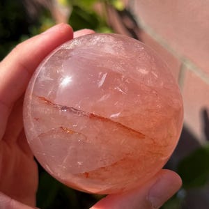 Star Rose Fire Quartz Sphere - High Grade (1.2lbs)