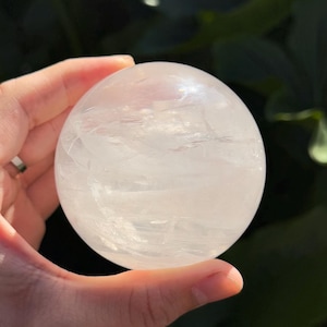 Girasol Quartz Sphere w/ Star Asterisms (1.4lbs)