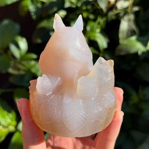 Boneco de cristal Totoro do Meu Vizinho com Totoro Chu e Chibi - Ágata (450g)