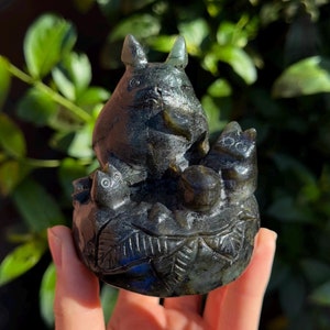 My Neighbor Totoro Crystal Figure - Labradorite (1.1lbs)
