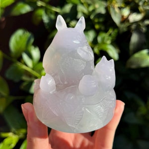 My Neighbor Totoro Crystal Figure - Yttrium Fluorite (1.2lbs)