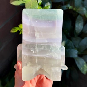 Adventure Time BMO - Yttrium Fluorite Crystal Figure (~5lbs)
