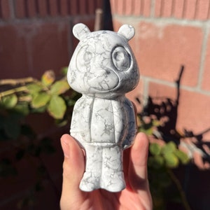 Kanye West Graduation Bear Crystal Carving - Howlite (1lb)