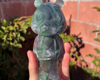 Kanye West examensbjörnkristallsnideri - Fluorit (1,5 pund)