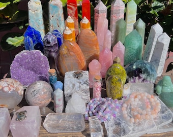 シトリン含有のファントムアメジストセプター - 高品質 (0.8 ポンド