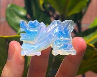 Esculturas de Cristal de Dragão
