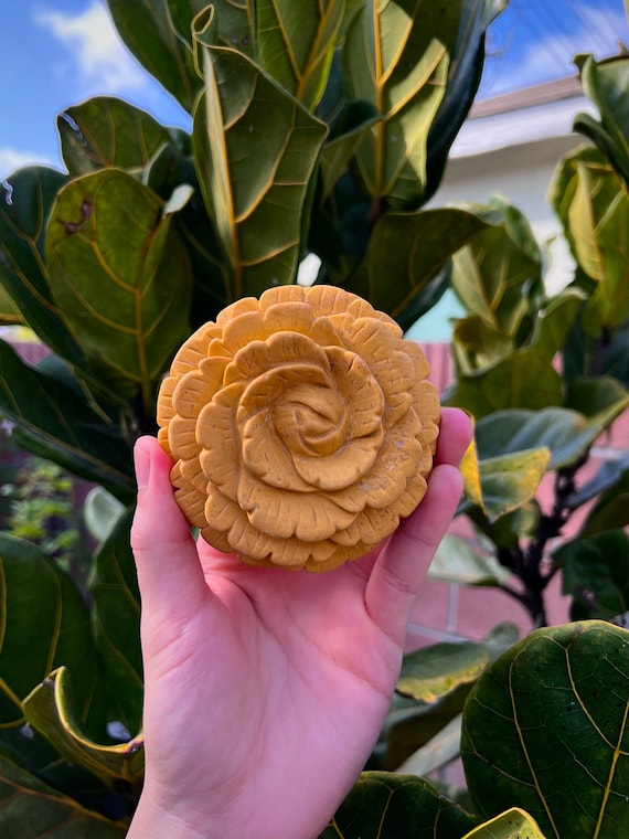 Yellow Jasper Flower Crystal Carving (1lb) - Etsy