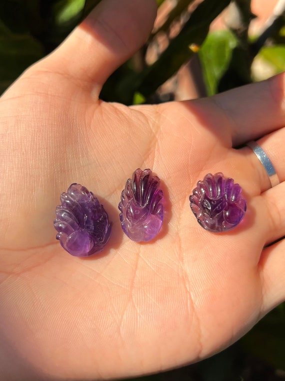 天然石アメジストの九尾狐　ご購入前に在庫確認必要D.363 天然石アメジストの九尾狐 ご購入前に在庫確認必要D.363 天然石