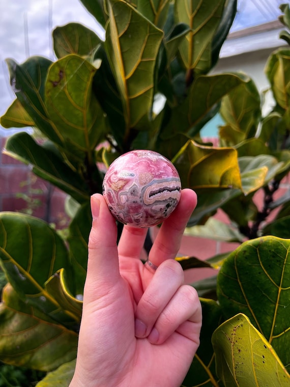 Rhodochrosite Sphere (~0.5lbs)