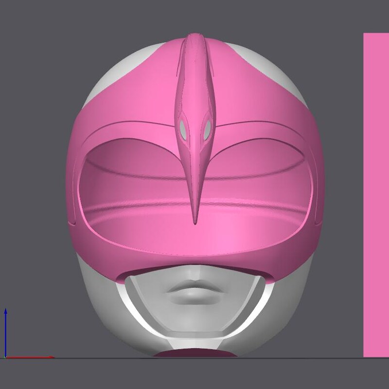 Pink Power Ranger Helmet Pattern Power Ranger Helmet - Etsy