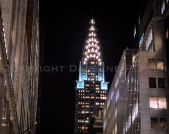 El edificio Chrysler por la noche