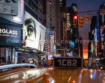 Taxi en Times Square, Nueva York
