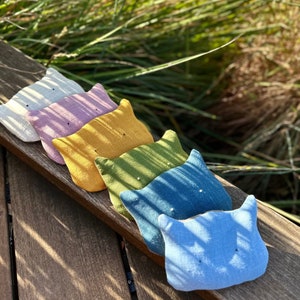 Pure Linen Boo Boo Bag (5&quot;Lx4&quot;W) | Cat Rice Bag | Hand Warmer | Hot+Cold Pack for kids | Kids Gift | Injuries | Wrist rest