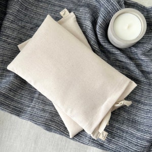12&quot; Linen Heat Pack: Organic Lavender & Rice - Hot/Cold Therapy