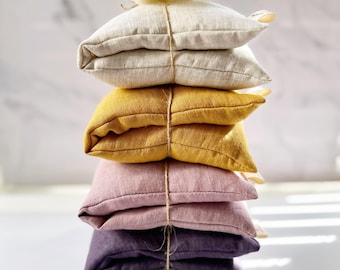 OEKO-TEX Certified Linen Heating Pad | Organic Lavender&Flaxseed or Rice