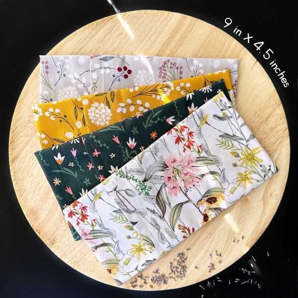 Cotton Washable Eye Pillow  | Handmade Warm TherapyㅣFlower Pattern