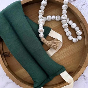 Linen Heating Pad: Rice Bag Neck Shoulder Wrap - Hot Cold Therapy