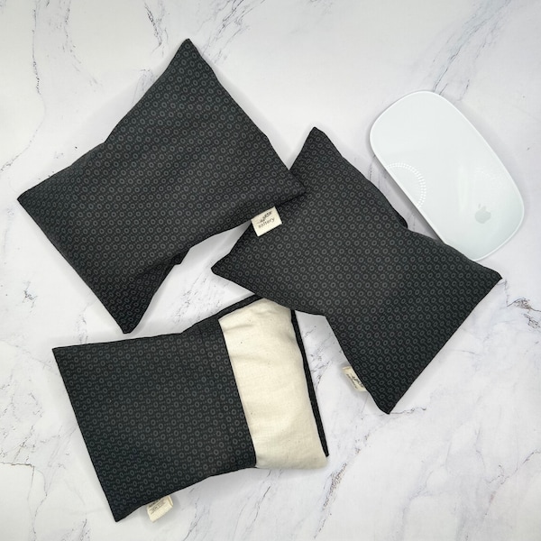 Large Mouse Wrist Rest(6"Lx4.5"W) | Washable Fabric Cover | Rice Bag | Carpal tunnel | Home office Deco | Gift Wrapping Available