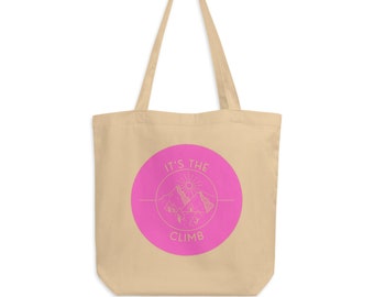 Torba Eco Tote Bag zatytułowana To wspinaczka. Aby zapewnić inspirację i motywację.