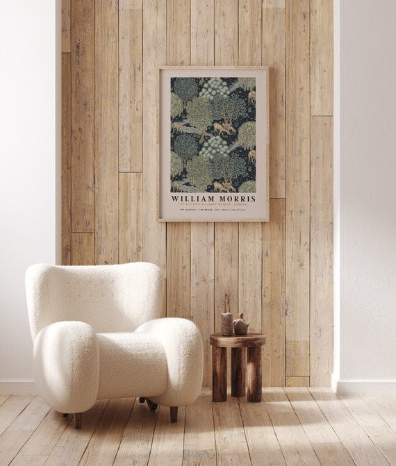 The Brook, William Morris Poster, Strawberry Thief, Physical Poster, Exhibition Poster, Textile Wall Art, Art Nouveau Print, Morris Fabric