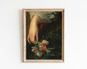 Alter Art, Art mural éclectique, Portrait vintage, Alter Portrait, Alter Painting Print, Moody Decor, Ensemble mural de galerie, Peinture à l’huile baroque antique