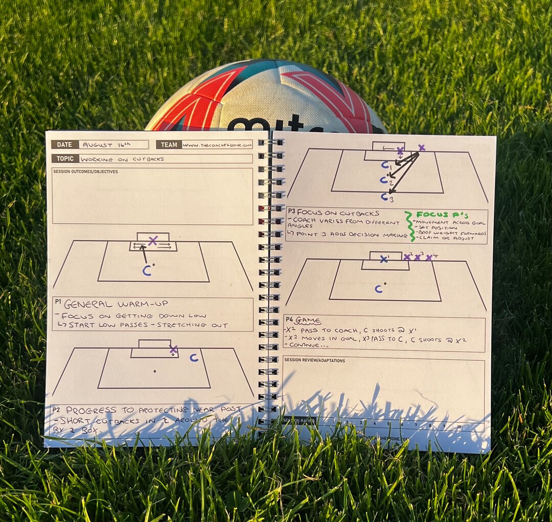A5 Goalkeeper Training Notebook Football Coaching Books Etsy UK