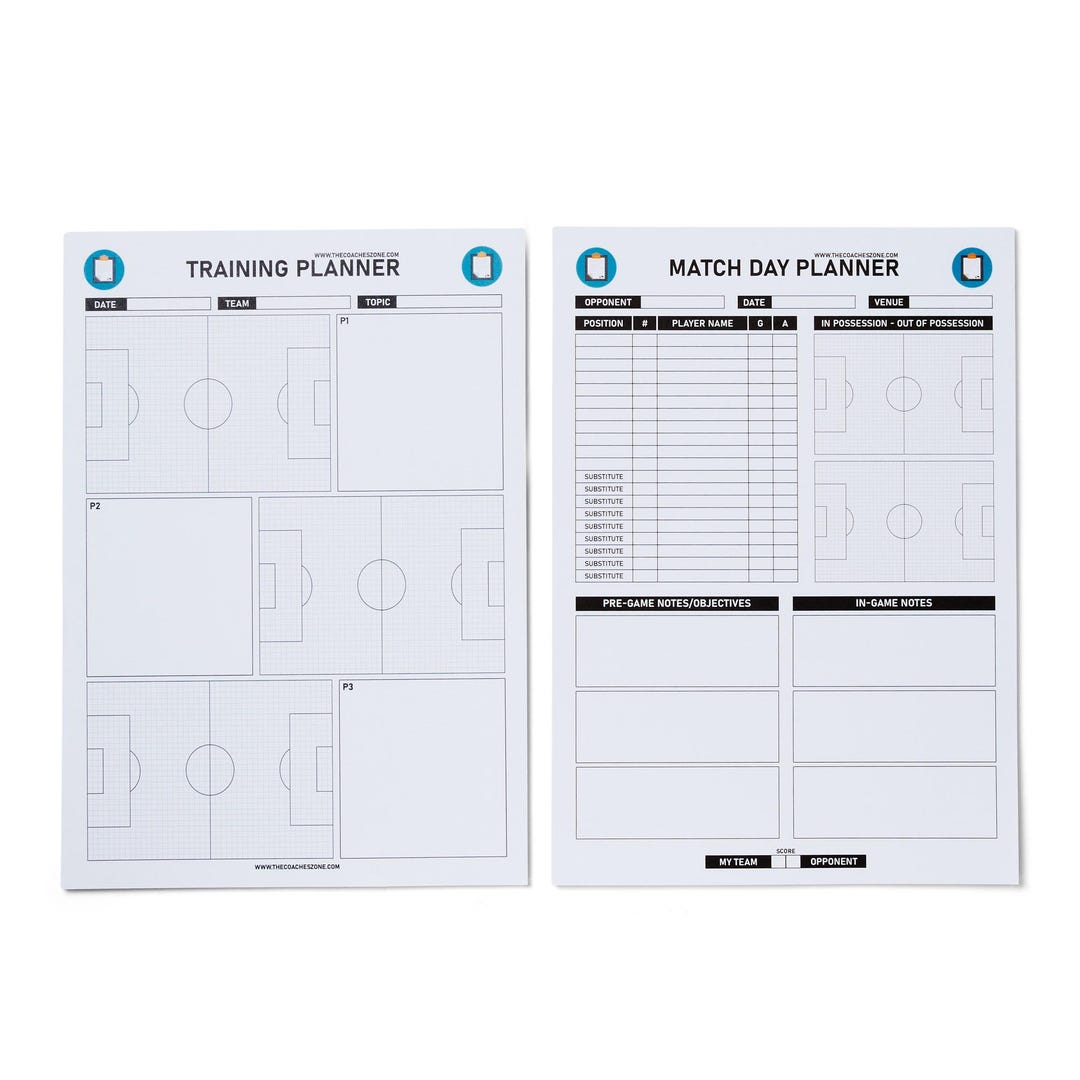 A4 Planner Set – Football Coaching Planners for Training