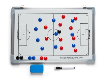 Football Tactics Board & Bag – Double-Sided Football Coaching Board (45x30cm)