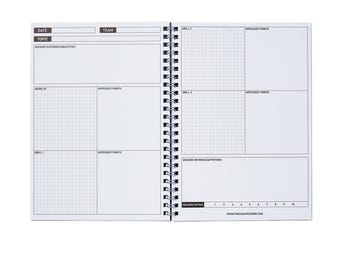 A5 Training Notebook – Compact Football Coaching Notebook for Session Planning